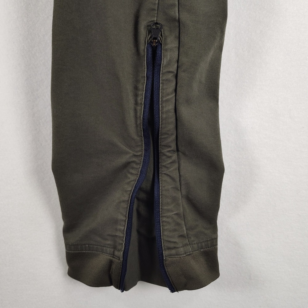 Nike Sportswear Bonded Woven Pants Olive Green Ankle Zip 727344-325 Men 36 - Picture 9 of 16